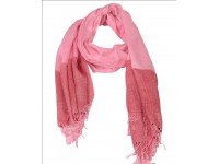Silk Pashmina Stole / Scarf in Pink Color Size 70*30